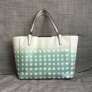 Coach Madison Gingham Tote